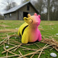 Baby Goat Silk Pink Yellow - Front