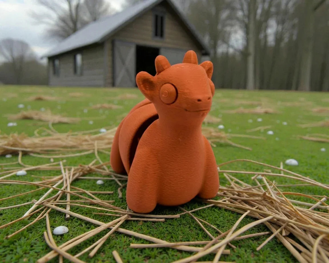 Baby Goat Silk Red Copper - Front