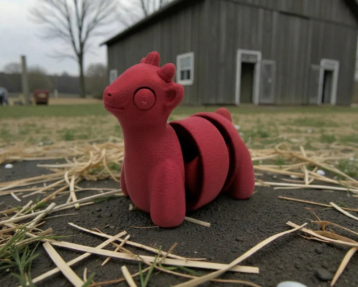 Baby Goat Silk Smokey Wine - Side