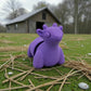 Baby Goat Silk Starling Purple - Front