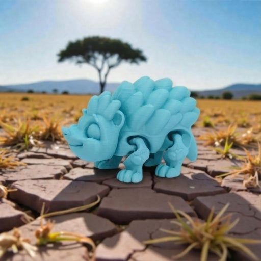 Baby Hedgehog Silk Sapphire Forest - Side