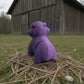 Baby Highland Cow Silk Midnight Purple - Back