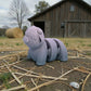 Baby Highland Cow Silk Rainbow - Side