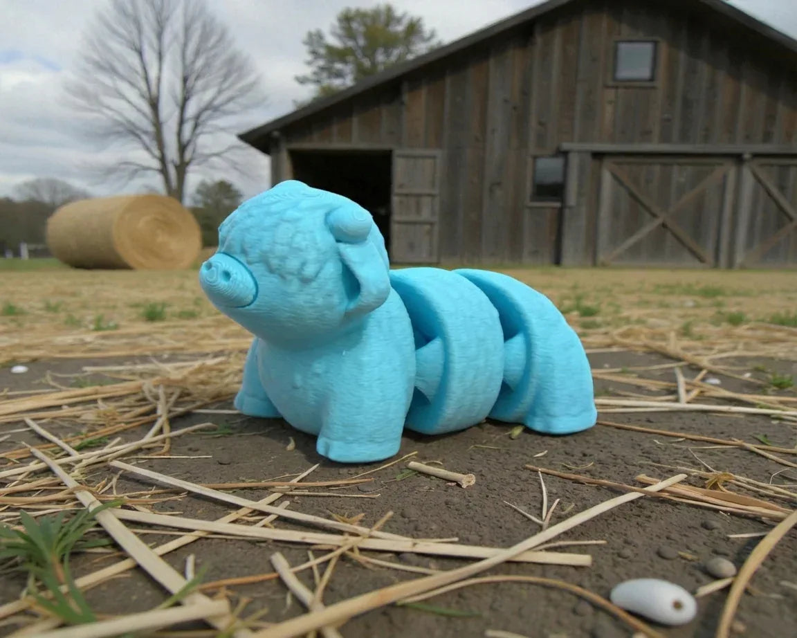 Baby Highland Cow Silk Sapphire Forest - Side