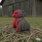 Baby Highland Cow Silk Smokey Wine - Back
