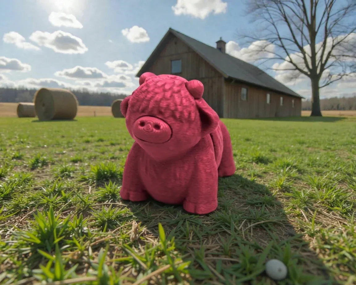 Baby Highland Cow Silk Smokey Wine - Front
