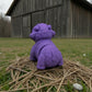 Baby Highland Cow Silk Starling Purple - Back