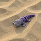 Baby Leopard Gecko Silk Midnight Purple - Front