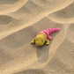Baby Leopard Gecko Silk Pink Yellow - Front