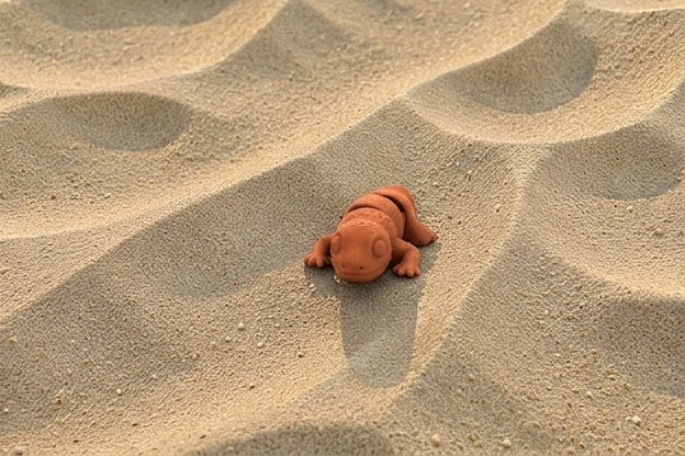 Baby Leopard Gecko Silk Red Copper - Front