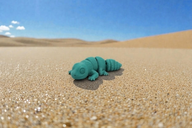 Baby Leopard Gecko Silk Sapphire Forest - Side
