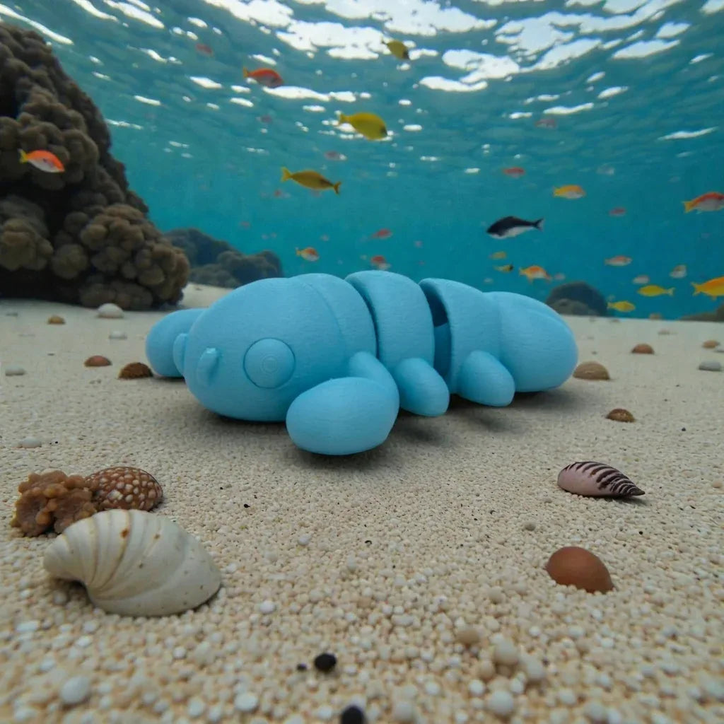 Baby Lobster Silk Sapphire Forest - Side