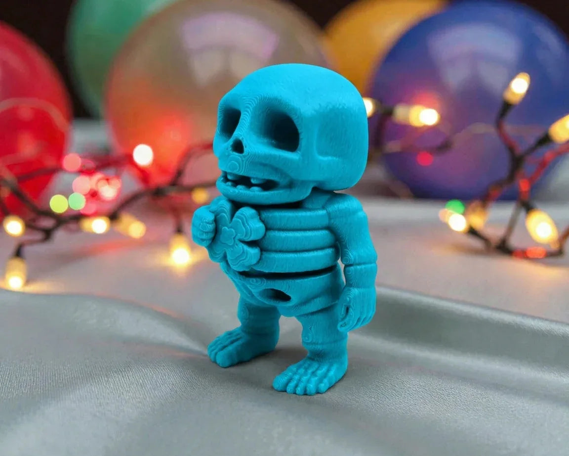 Baby Lucky Clover Skeleton Silk Sapphire Forest - Side
