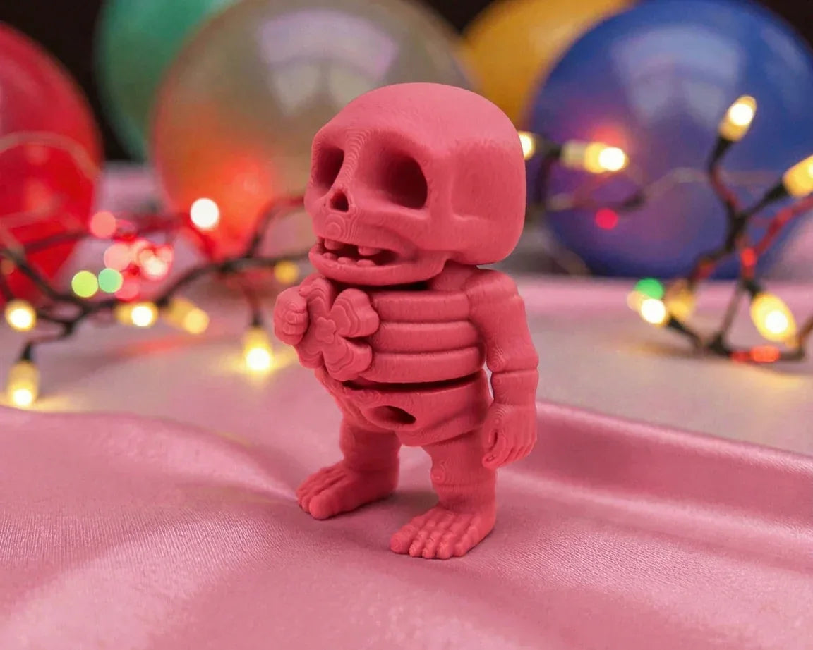 Baby Lucky Clover Skeleton Silk Smokey Wine - Side