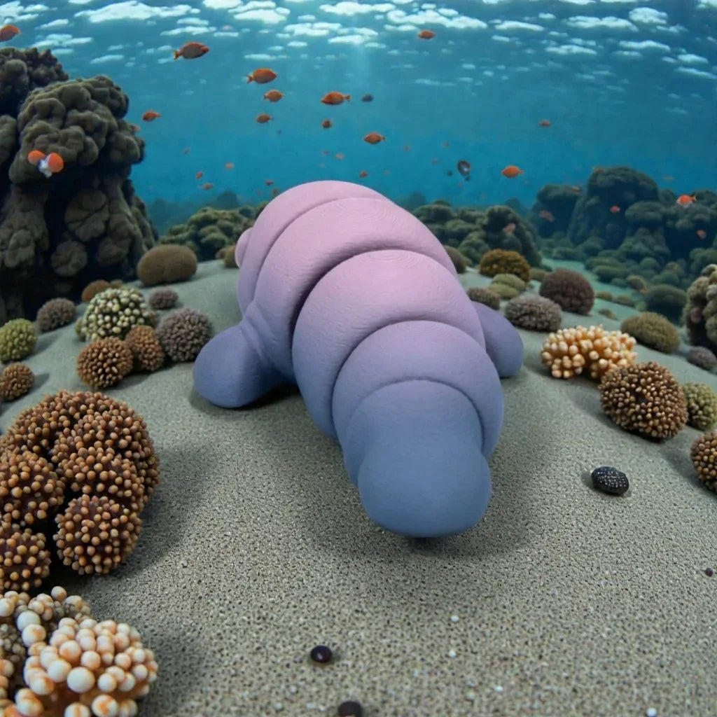 Baby Manatee Silk Rainbow - Back