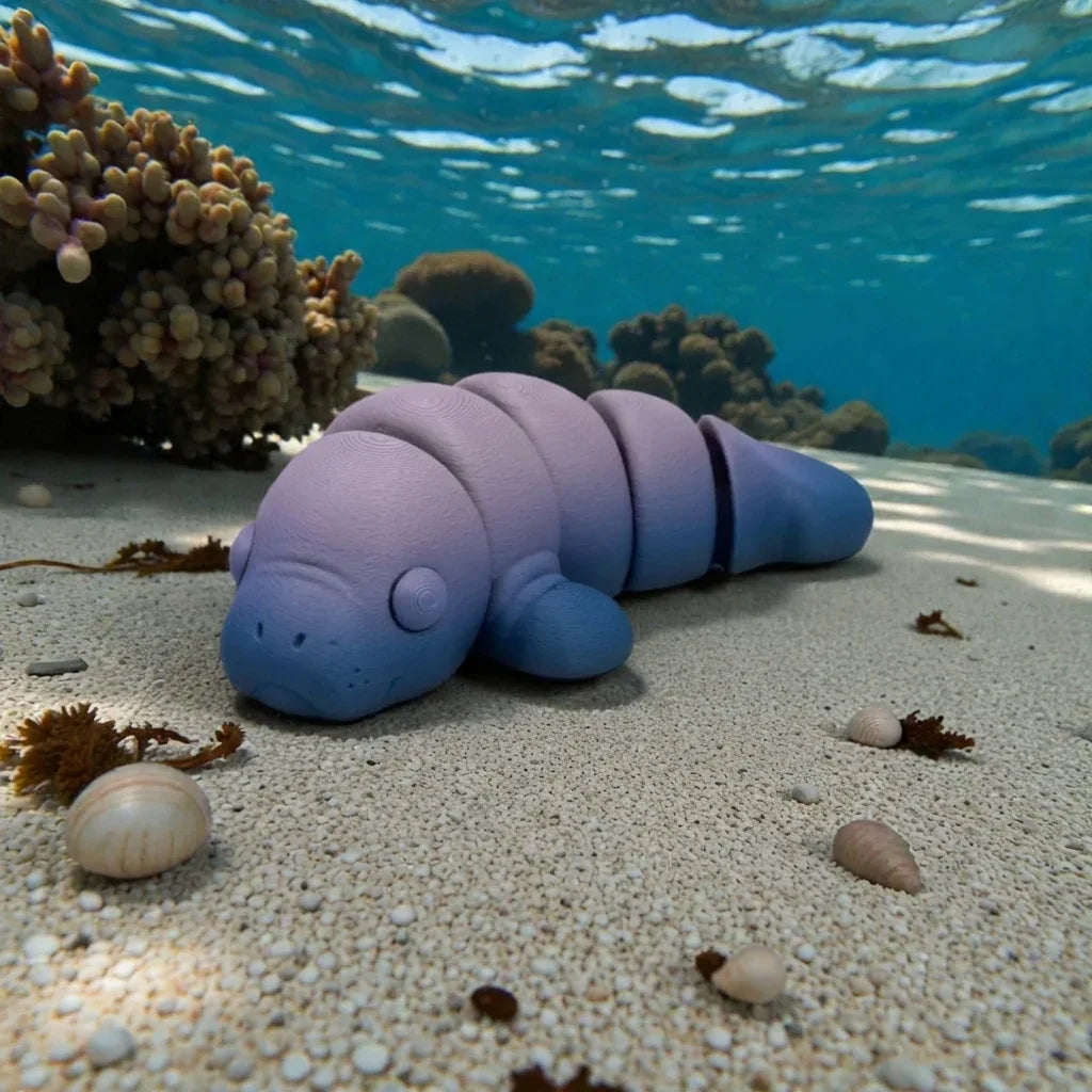 Baby Manatee Silk Rainbow - Side