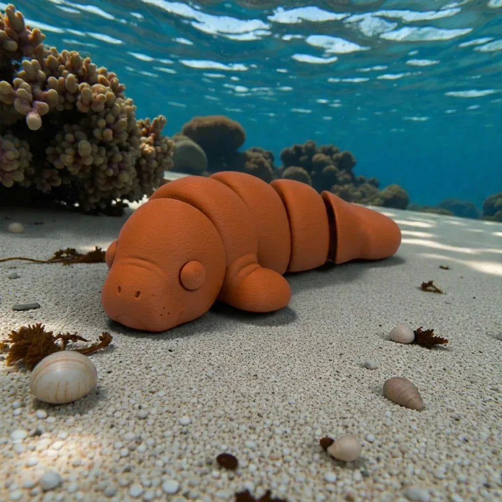 Baby Manatee Silk Red Copper - Side