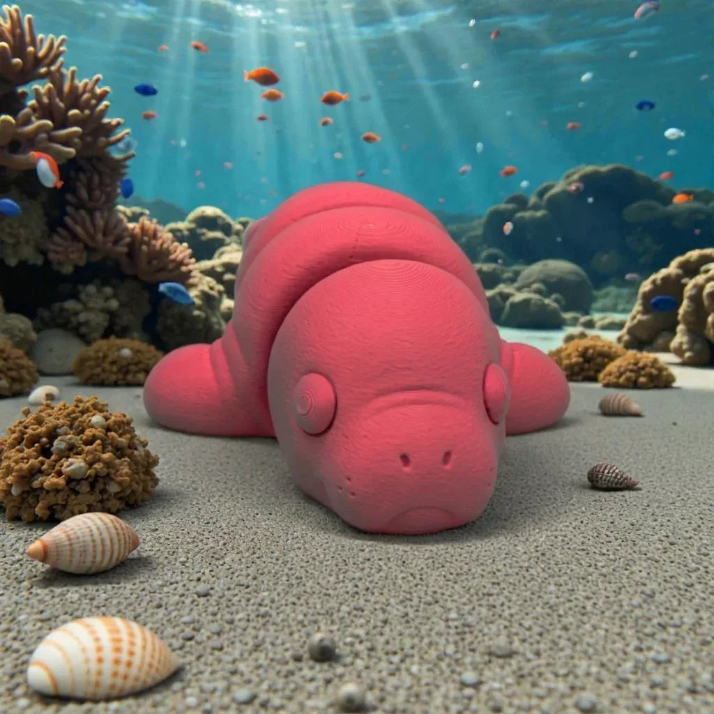 Baby Manatee Silk Smokey Wine - Front