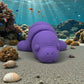 Baby Manatee Silk Starling Purple - Front