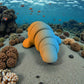 Baby Manatee Silk Tropical Sunset - Back
