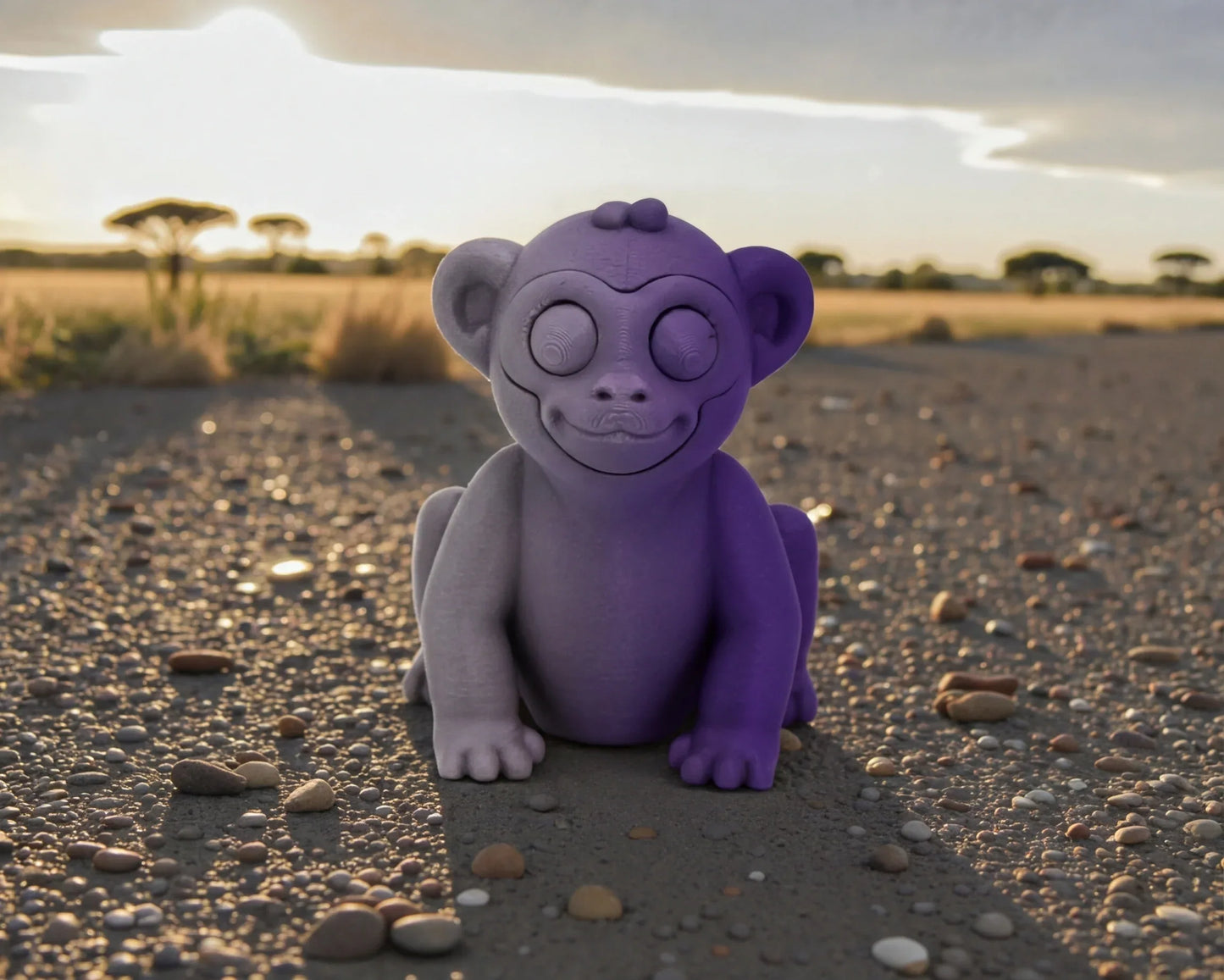 Baby Monkey Silk Midnight Purple - Front