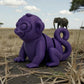 Baby Monkey Silk Midnight Purple - Side