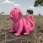Baby Monkey Silk Pink Yellow - Side