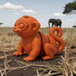 Baby Monkey Silk Red Copper - Side