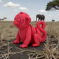 Baby Monkey Silk Smokey Wine - Side