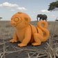 Baby Monkey Silk Tropical Sunset - Side