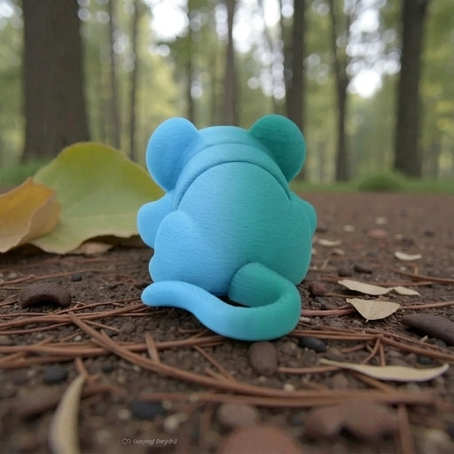 Baby Mouse Silk Sapphire Forest - Back