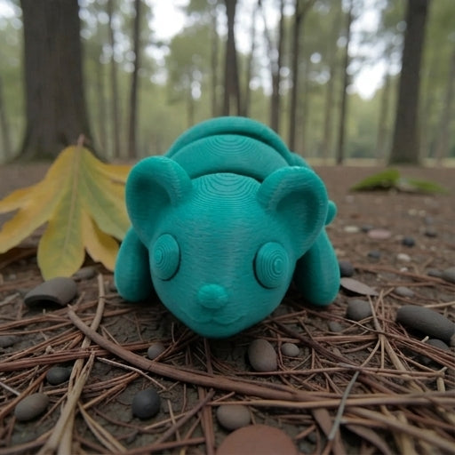 Baby Mouse Silk Sapphire Forest - Front
