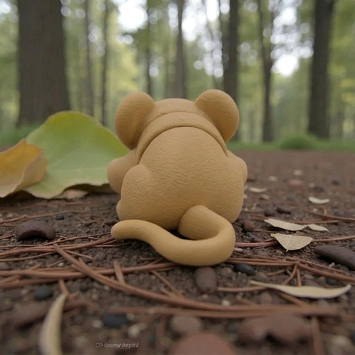Baby Mouse Wood - Back