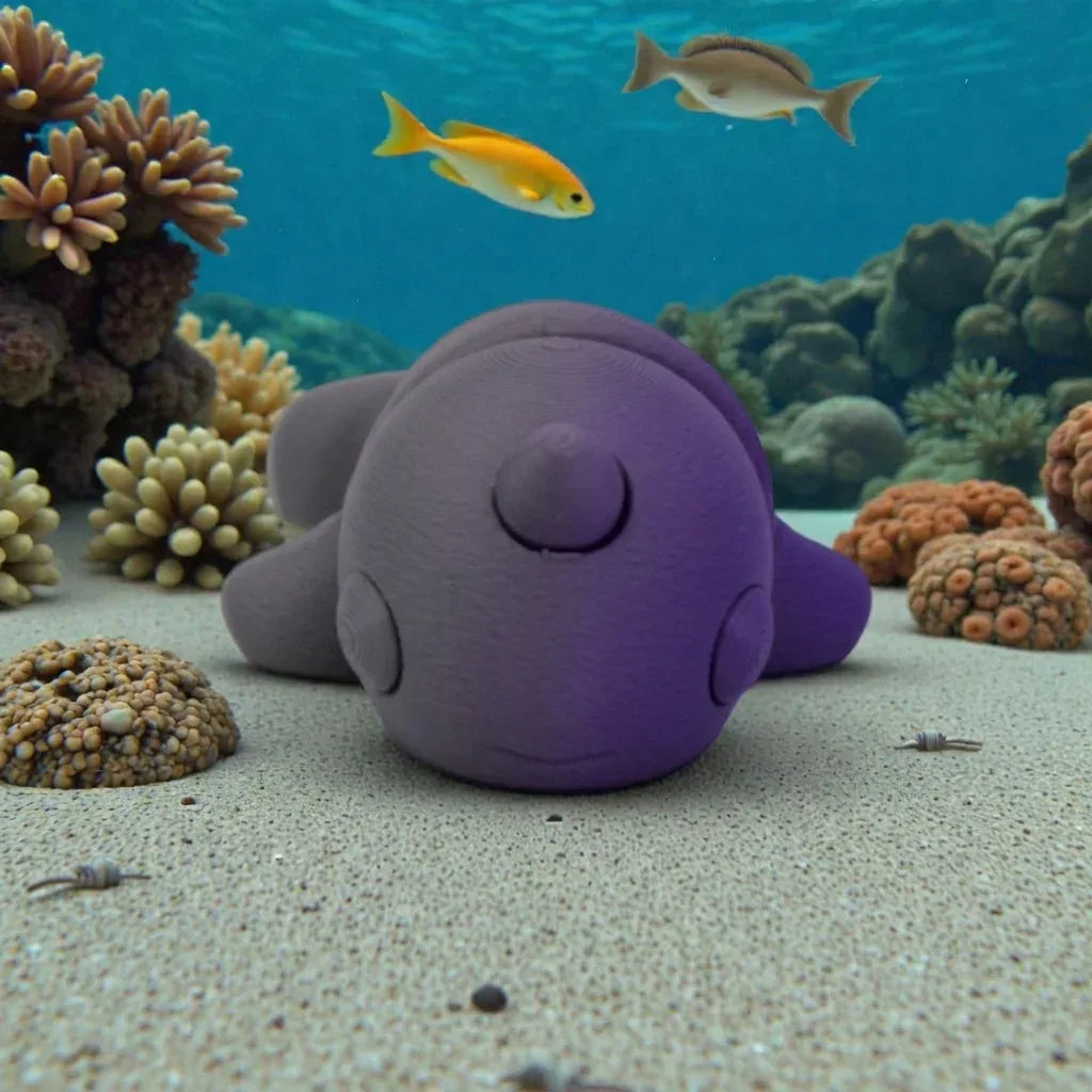 Baby Narwhal Silk Midnight Purple - Front
