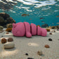 Baby Narwhal Silk Pink Yellow - Side