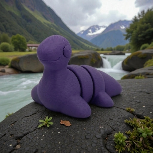Baby Ness Silk Midnight Purple - Side