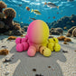 Baby Octopus Silk Pink Yellow - Back