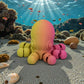 Baby Octopus Silk Pink Yellow - Front