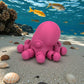 Baby Octopus Silk Pink Yellow - Side