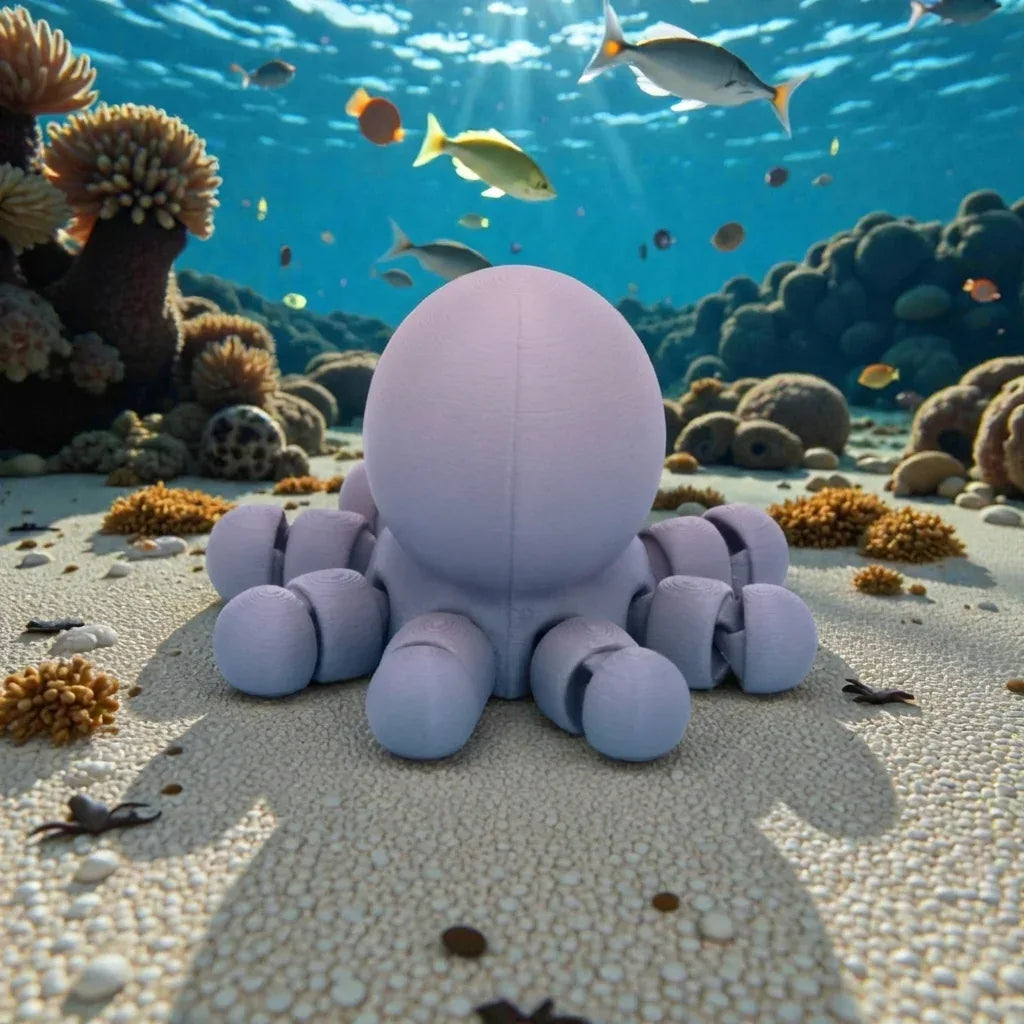 Baby Octopus Silk Rainbow - Back