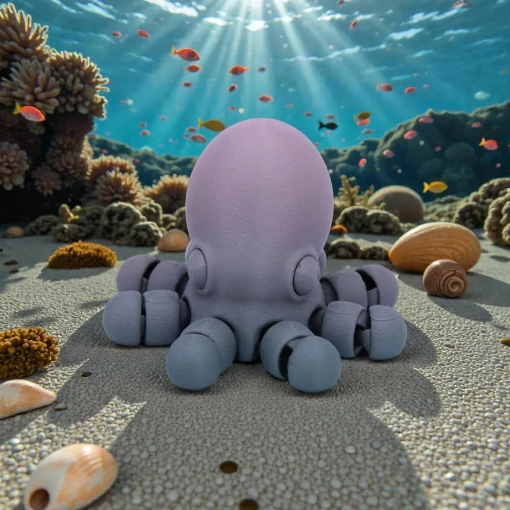 Baby Octopus Silk Rainbow - Front