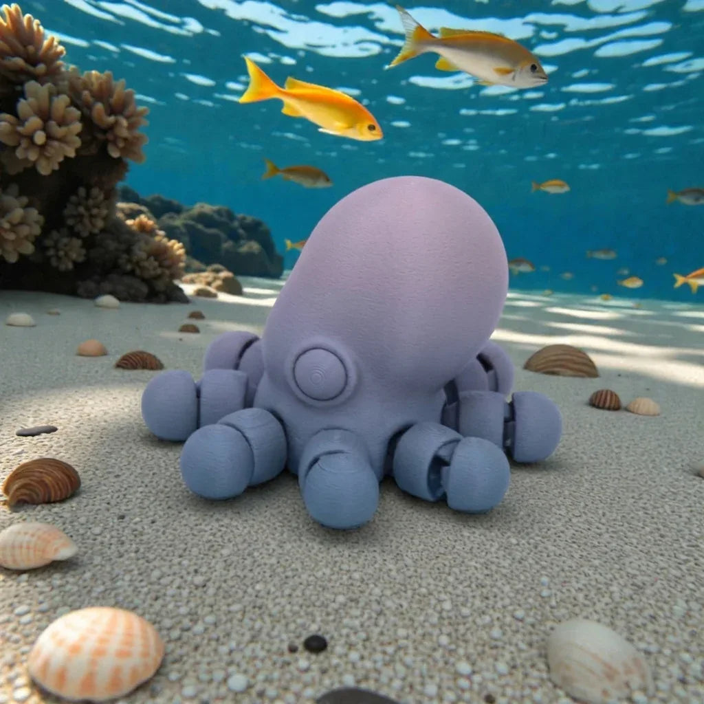 Baby Octopus Silk Rainbow - Side