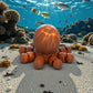 Baby Octopus Silk Red Copper - Back