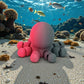 Baby Octopus Silk Smokey Wine - Back