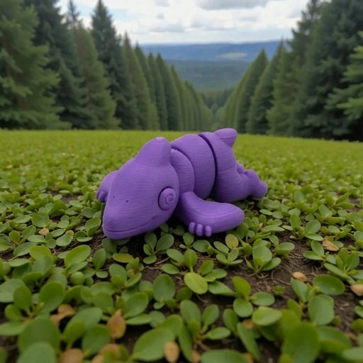 Baby Pterodactyl Silk Starling Purple - Side