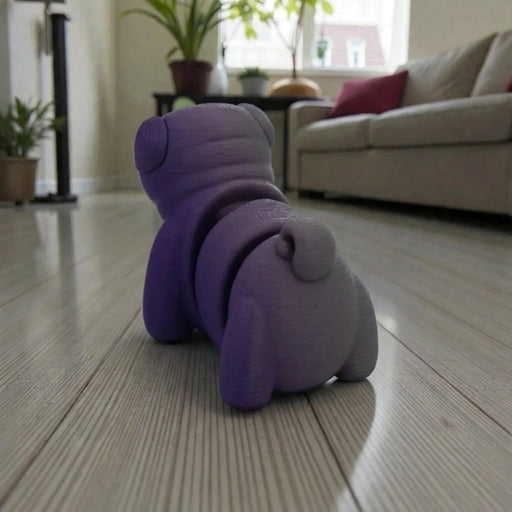 Baby Pug Silk Midnight Purple - Back