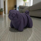 Baby Pug Silk Midnight Purple - Front
