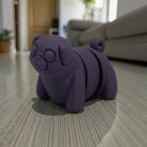 Baby Pug Silk Midnight Purple - Front