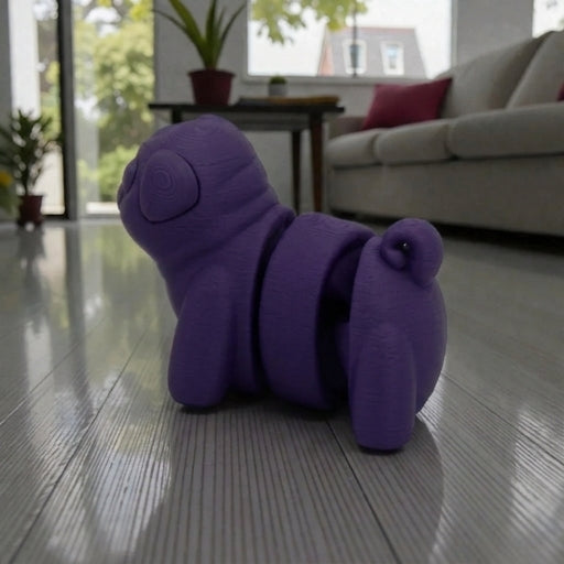 Baby Pug Silk Midnight Purple - Side