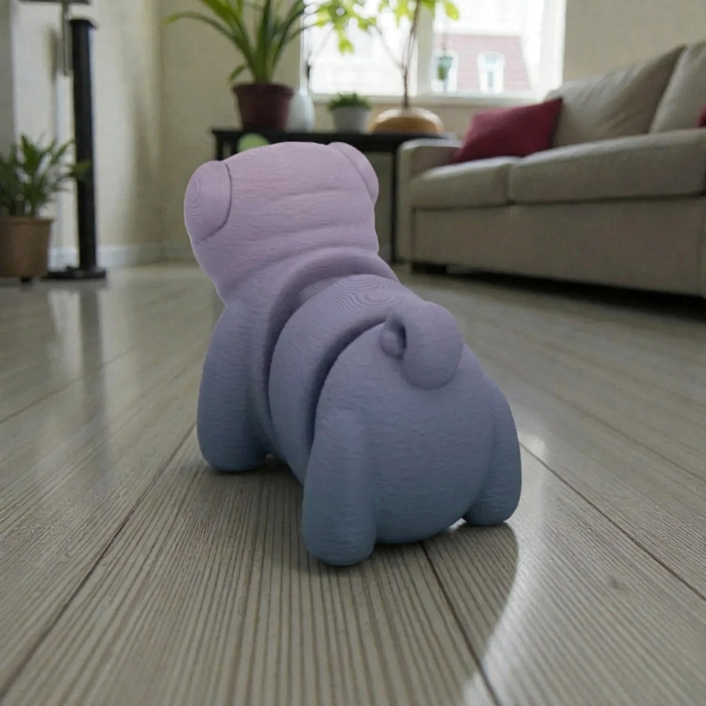 Baby Pug Silk Rainbow - Back